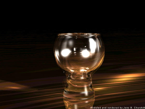 glass by POV raytracer